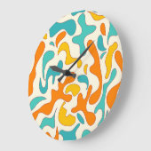 Retro Swirls: bloemmotief Grote Klok (Hoek)