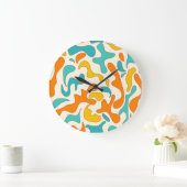 Retro Swirls: bloemmotief Grote Klok (Huis)