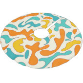 Retro Swirls:  bloemmotief Kerstboom Rok (Gekanteld)