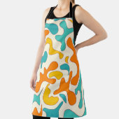 Retro Swirls:  bloemmotief Schort (Insitu)