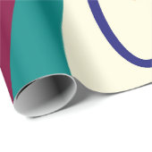 Retro Swirls - Klassieke jaren 70 stijl Cadeaupapier (Rol Hoek)