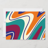 Retro Swirls - Klassieke jaren 70 stijl Kaart (Voorkant)