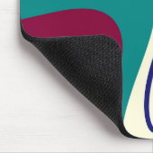 Retro Swirls - Klassieke jaren 70 stijl Muismat (Hoek)