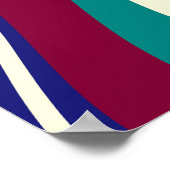 Retro Swirls - Klassieke jaren 70 stijl Poster (Hoek)