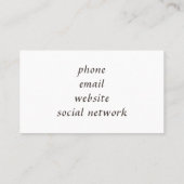 Retro Swirls Pattern-Visitekaartje Visitekaartje (Achterkant)