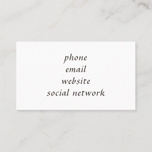 Retro Swirls Pattern-Visitekaartje Visitekaartje (Achterkant)