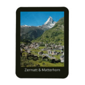 Retro Swiss RETT Zermatt and Mount Matterhorn Magneet (Verticaal)