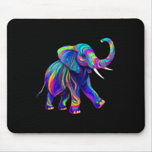 Retro Synthwave 80s 90s Olifant Slurf Omhoog Chakr Muismat