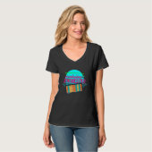 Retro Synthwave 80s Analoge Synthetische Modulaire T-shirt (Voorkant volledig)