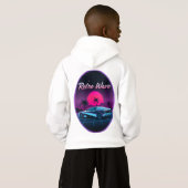 "Retro Synthwave" Back Print Hoodie (Achterkant volledig)