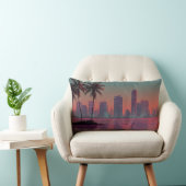 Retro Synthwave Cityscape Sunset Kussen (Stoel)
