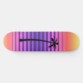 Retro Synthwave met Palm Tree Persoonlijk Skateboard (Horizontaal)