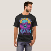 Retro Synthwave Schedelontwerp met Zonnebril T-shirt (Voorkant volledig)