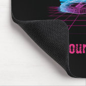 Retro Synthwave Supercar Gaming Muismat Custom  (Hoek)