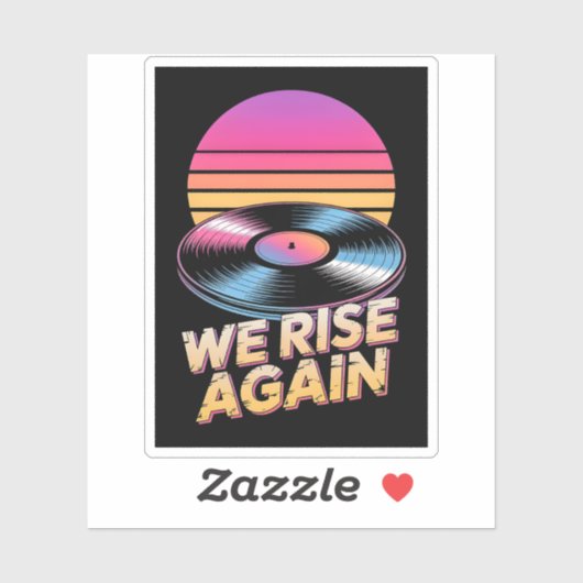 Retro Synthwave Vinylplaat We Rise Again Zonsonder Sticker (Vel)