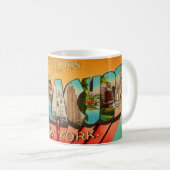 Retro Syracuse New York Groet Mok (Voorkant rechts)