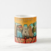 Retro Syracuse New York Groet Mok (Center)