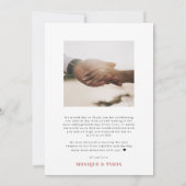 Retro Szevties | Foto bruiloft Hartelijk dank Bedankkaart (Achterkant)