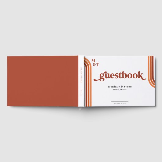 Retro Szevties | Weddenschap Gastenboek (Volledig)