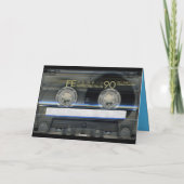Retro T1 Audiotape 50e verjaardag recto-verso Naam Kaart (Achterkant)
