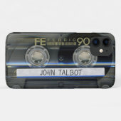 Retro T1 Audiotape mixtape Cassette Name iPC Case-Mate iPhone Case (Achterkant (horizontaal))