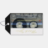 Retro T2 Audiotape 50e verjaardag Dank u Gift T Cadeaulabel (Achterkant Horizontaal)