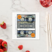 Retro T2 Audiotape 50e verjaardag Gepersonaliseerd Servet (Insitu)