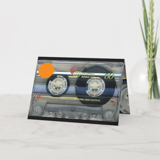 Retro T2 Audiotape 50e verjaardag recto-verso Naam Kaart (Achterkant)