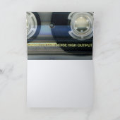 Retro T2 Audiotape 50e verjaardag recto-verso Naam Kaart (Binnen)