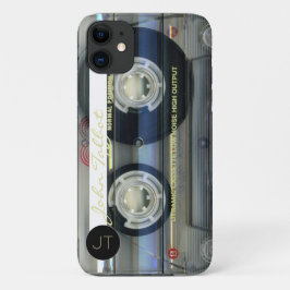 Retro T2 Audiotape Cassette gepersonaliseerde iPC  Case-Mate iPhone Case