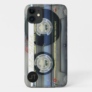 Retro T2 Audiotape Cassette gepersonaliseerde iPC  Case-Mate iPhone Case