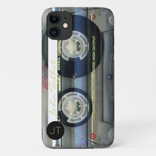 Retro T2 Audiotape Cassette gepersonaliseerde iPC  Case-Mate iPhone Case (Achterkant)