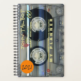 Retro T2 Audiotape Music Quote gepersonaliseerde P Planner