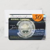 Retro T2 Cassettebandje 50ste verjaardagsfeestje I Kaart (Achterkant)