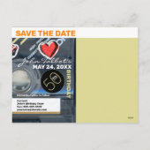 Retro T3 Audiotape 50e verjaardag Opslaan van de d Feestdagenkaart (Achterkant)