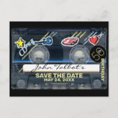 Retro T3 Audiotape 50e verjaardag Opslaan van de d Feestdagenkaart (Voorkant)