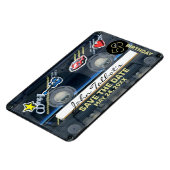 Retro T3 Audiotape 50e verjaardag Save the Date FP Magneet (Linkerzijde)