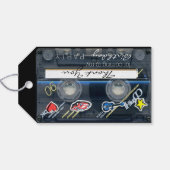 Retro T3 Audiotape 55e Verjaardag Dank u Gift T Cadeaulabel (Achterkant Horizontaal)