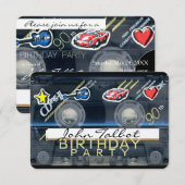 Retro T3 Audiotape 90e verjaardag Uitnodiging (Voorkant / Achterkant)