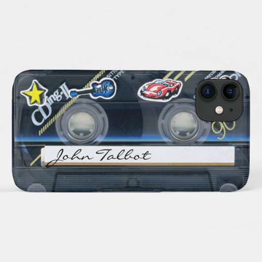Retro T3 Audiotape Cassette gepersonaliseerde iPC  Case-Mate iPhone Case (Achterkant (horizontaal))