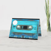 Retro T4 Audiotape 50e verjaardag recto-verso Naam Kaart (Achterkant)