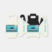 Retro T4 Audiotape 50th Birthday Dank u GFB Bedankdoosjes (Uitgevouwen)