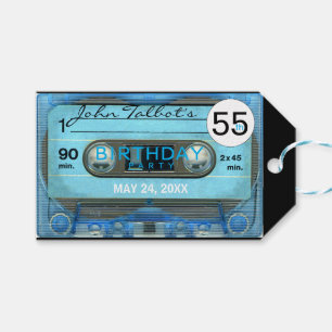 Retro T4 Audiotape 55th Birthday Dank je cadeau T Cadeaulabel
