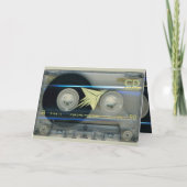 Retro T5 Audiotape 50e verjaardag recto-verso Naam Kaart (Achterkant)