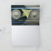 Retro T5 Audiotape 50e verjaardag recto-verso Naam Kaart (Binnen)