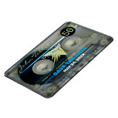 Retro T5 Audiotape 50e verjaardag Save the Date FP Magneet (Linkerzijde)