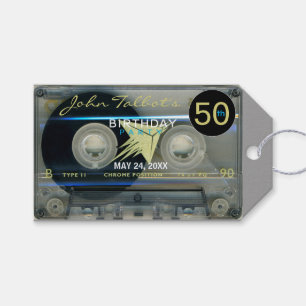 Retro T5 Audiotape 50th Birthday Dank je cadeau T Cadeaulabel