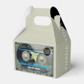 Retro T5 Audiotape 50th Birthday Dank u GFB Bedankdoosjes (Achterkant)