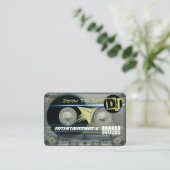 Retro T5 Audiotape Cassette 80s DJ Business C Visitekaartje (Staand voorkant)
