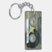 Retro T5 Audiotape Mixtape Cassette, gepersonalise Sleutelhanger (Voorkant Links)